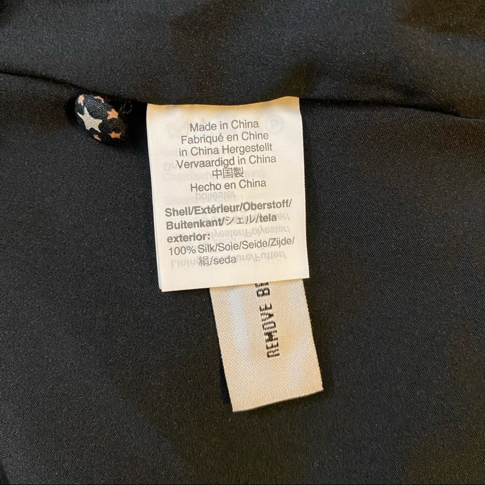 Madewell Long Sleeve Dress - Black with Multicolor Speckles - Picture 4 of 9